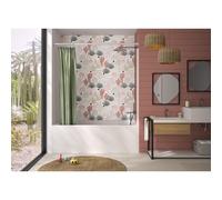 Pare-bain Gemini mini 40x148 profilé blanc verre transparent - KINEDO PB170BTNE