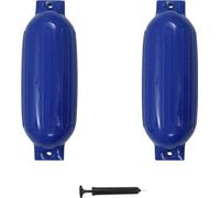 Pare-battage 2 pcs. Bleu 69x21,5 cm PVC