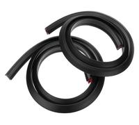 Pare-Boue D'aile 1,5 M Extensions De Bande Passage Roue Anti-Rayures Garde-Boue Voiture Fender Flare Extension Moulure Sourcil Garniture Couleur 4 X Carbone(2 X Black)