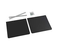Pare-Boue PVC Noir Paire 35x30cm Compatible camions. | Étriers zingués et vis de fixation, OEM 14011