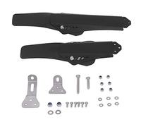 Pare Boue VTT Garde Avant et Arrière en Aluminium, Set 2 Pièces, Protection Anti - Boue et Pluie pour Vélo Pliable Noir - Installation Facile, Résistance Élevée, Compatible et