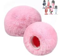 Pare-Br En Fourrure De Microphone, Filtre Anti Pop Mousse, Anti Vent Bonnet Pour Blue Yeti Microphone K66/Blue Yeti Nano/Yeti X/Am8/ Solocast Et Autres Microphones (2Pcs-Rose)[X889]