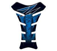 Pare-brise adhésif en résine effet 3D compatible avec Kawasaki Z1000 (bleu)