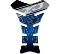 Pare-brise adhésif en résine effet 3D compatible avec YAMAHA XJ6 (bleu)