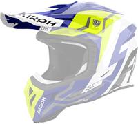 Pare-brise Airoh Aviator ACE 2 Ground jaune bleu