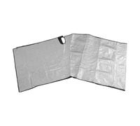 Pare-Brise Antigel pour Camping-Car, Housse Argentée | Composite Multicouche, Découpes pour Rétroviseurs, Intérieur Doux, Pliable, pour Gel Nocturne et Vents Forts