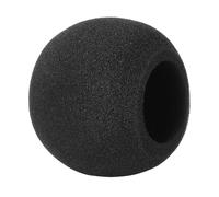 Pare-brise arrondi en mousse pour un placement direct à enfiler, C | Construction en mousse et profil arrondi, filtrage des interférences respiratoires, pour une utilisation vocale sur scène et