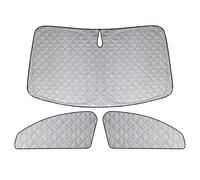 Pare-Brise Avant de Voiture avec Remplacement pour Audi A4 (B9) 2016-2025, 3PCS Luxury Pare-Soleil Technology Heat Mat, Feuille d'Aluminium Visière Pliante Pare-Brise Épais
