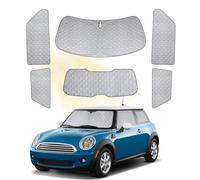 Pare-Brise Avant de Voiture avec Remplacement pour Mini Cooper F56 2014-2024 (3 Portes), 6PCS Luxury Pare-Soleil Technology Heat Mat, Feuille d'Aluminium Visière Pliante Pare-Brise Épais