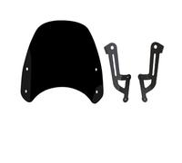 Pare Brise Avant Moto Déflecteur De Vent pour Moto Compatible avec pour Speed pour Street pour Twin 1200 2019 2020(Black)