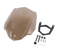Pare-Brise Avant Pare-Brise pour pour MT-03 pour FZ-03 2016-2019 Déflecteur De Vent Flyscreen Airflow DéFlecteurs(Brun)