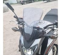 Pare-Brise Avant pour CB650F 2014-2020 Moto Pare-Brise Déflecteur De Vent Flyscreen avec Support Airflow DéFlecteurs(Light Smoke)
