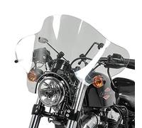 Pare-Brise Batwing à Fixation 4 Points pour Motos Custom Clair