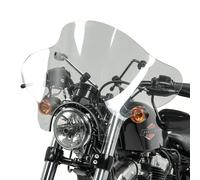 Pare-brise Batwing Ã fixation 4 points pour Motos Custom clair