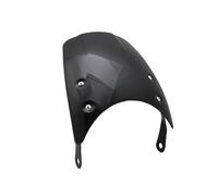Pare-brise Cafe Racer 5 À 7 Pouces Déflecteur De Vent Universel Pour Phares Pour Instruments Déflecteur Vent(Black)