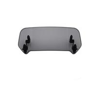 Pare Brise Carénage Moto Écran Pare Brise Pour Pour Universel Moto Ressuscité Réglable Pare-vent Extension Pare-brise Spoiler Déflecteur D'air(B Large Smoked)