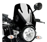 Pare-Brise Compatible avec Benelli Leoncino 800 Trail 20-21 Noir Puig Mito