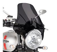 Pare-Brise Compatible avec Triumph Bonneville T100 Puig Plus fumé foncé