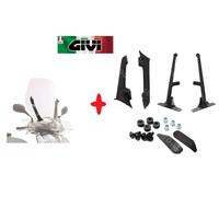 Pare-brise Complet Avec Kit De Montage GIVI Pour Honda SH 125-150 ABS 2012-2016