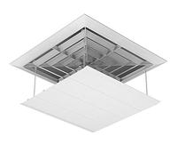 Pare-Brise de Climatisation, Distributeur de Déflecteur de Sortie D'air, Facile à Installer, Plafond Maison/Bureau, Déflecteur de Climatiseur Central Carré(Size:45x45cm)