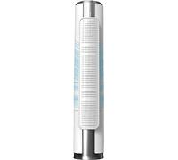 Pare-brise de climatisation vertical cylindrique, pare-brise anti-soufflage direct, filtre à charbon de bambou, purification de l'air