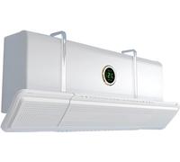 Pare-brise de climatiseur, pare-brise de sortie d'air soufflé Anti-direct, déflecteur universel mural réglable (Color : White)