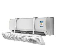 Pare-brise de climatiseur, support de sortie d'air universel mural anti-soufflage direct Déflecteur rétractable de pare-brise avec filtre en coton, coton ordinaire