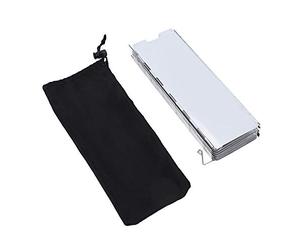 Pare-brise de four à cassette portable en alliage d'aluminium, ensemble de 16 pièces, conception coulissante à effet anti-chauffage élevé pour le camping en plein air,