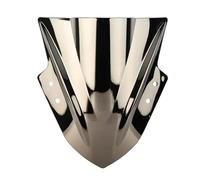 Pare-brise De Moto À Double Bulle Pour Kawasaki Pour Ninja 300 250 2013 2014 2015 2016 2017 Pour ZX300 Pour EX300R 2013 2014 2015 2016 2017 Extension Pare-Brise Moto(Silver)