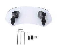 Pare-brise de moto, Akozon déflecteur d'air de pare-brise en plastique modifié universel pour pare-brise avec support d'installation Accessoires de moto(Petit transparent)