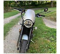 Pare-brise de moto avec support pour Bonneville Scrambler 1200 XE XC BE Pare-brise avant Flyscreen Wind Screen Deflector Pare-brise Protector 2019 2020 2021 2022 (Argent)