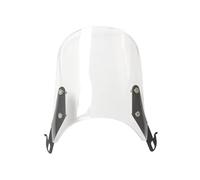 Pare-Brise De Moto Déflecteur de Vent Sport Compact Universel Moto pour Suzuki VX 800 / SV 650 / GS 500E, Phare de 4 à 7 Pouces Déflecteur de Vent de Moto(Blanc)
