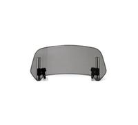 Pare-Brise de Moto Extension De Pare-Brise De Moto Universelle, Becquet Réglable, Pince pour XT1200Z/ZE pour XT660Z pour Super pour Tenere TDM900 850 TDR 250(S Light Smoke)