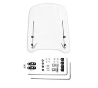Pare-brise De Moto - Kit De Montage Universel Avec Pince De Guidon, Pare-brise Transparent Haute Résolution, Déflecteur De Vent De Conception Incurvée, Amortisseur Anti-sable | Pour Scooters, Motos, T