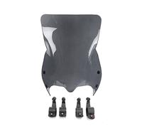 Pare-brise de moto, Moto Clear Smoke Smoke Bindshield Screen Compatible Avec Le Boulevard Su-Zuki Boss M109R Édition Limitée M50 M90 VZR1800 2011-2016 Accessoires de moto ( Color : Dark gray black )