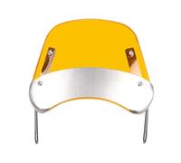 Pare-Brise De Moto Pare-Brise Universel Transparent et réglable pour Moto Déflecteur de Vent de Moto(Yellow A Style)