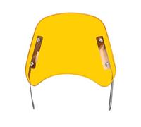 Pare-Brise De Moto Pare-Brise Universel Transparent et réglable pour Moto Déflecteur de Vent de Moto(Yellow B Style)