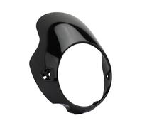 Pare-Brise de Moto Phare Avant De Moto pour Triumph pour Bonneville T100 T120, Pare-Brise Classique pour Cafe pour Racer Pare-Brise pour Moto(Glossy Black)