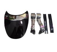 Pare-Brise De Moto pour DragStar pour V Star 650 1100 pour XVS650 pour XVS1100 pour V-Star Pare-Brise De Moto Personnalisé Extension du Pare-Brise(Clear)