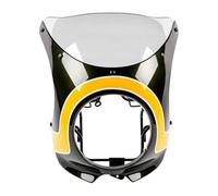 Pare-Brise de Moto pour Kawasaki pour Z900RS 2018-2025 pour Z900RS Carénage De Phare Capot Avant Masque Pare-Brise Accessoires Moto(BGN-CLR)