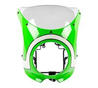 Pare-Brise de Moto pour Kawasaki pour Z900RS 2018-2025 pour Z900RS Carénage De Phare Capot Avant Masque Pare-Brise Accessoires Moto(GRN-CLR)