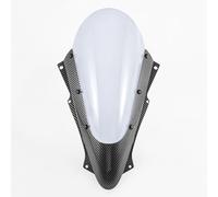 Pare-brise de moto pour Ninja ZX-25R 2020-2024 ZX-4R ZX-4RR 2023 2024 2025 Moustiquaire Avant Visière Vent Déflecteurs d'air (aspect carbone + fumée légère)