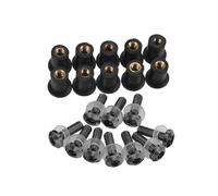 Pare-Brise de Moto pour Silver pour Wing GT 400 600 ST1300 pour STX1300 St pour STX 1300 Pare-Brise Écrous Boulons Vis Moto Pare-Brise pour Moto(Noir)