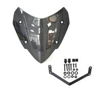 Pare-Brise De Moto pour Tricity300 pour Tricity 300 2020 2021 2022 2023 2024 2025 Moto Sport Pare-Brise Pare-Brise Déflecteurs De Vent Viser Visière Déflecteur Vent(Carbon Fiber Pattern)