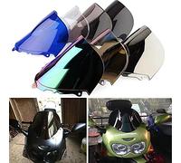 Pare-Brise de Pare-Brise de déflecteurs de Vent de Double Bulle de Moto pour Suzuki Katana GSX600F GSX750F 1998-2006 (Bleu)