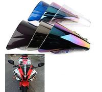 Pare-Brise de Pare-Brise de déflecteurs de Vent de Double Bulle de Moto pour Yamaha YZF R6 2006 2007 (Transparent)