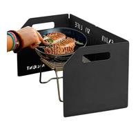 Pare-brise de poêle pour camping - Pare-brise portable pliable pour brûleur, bouclier de cuisson en plein air | Bloc pour four de camping, panneau de protection de l'estu