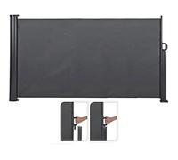 Pare-Brise De Terrasse - Koopman - 3 X 1,4 Mètres - Extensible - Aluminium - Gris Foncé Multicolore