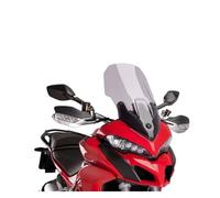 Pare-Brise Déflecteur pour Ducati pour MULTISTRADA pour MTS950S pour MTS950 pour MTS1200 pour MTS1200S pour MTS1260 pour Enduro 15-21 Pare-Brise Moto Saute Vent Moto(600mm Light Grey)