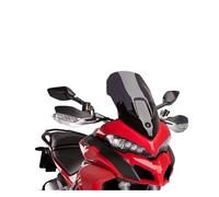 Pare-Brise Déflecteur pour Ducati pour MULTISTRADA pour MTS950S pour MTS950 pour MTS1200 pour MTS1200S pour MTS1260 pour Enduro 15-21 Pare-Brise Moto Saute Vent Moto(520mm Black Grey)